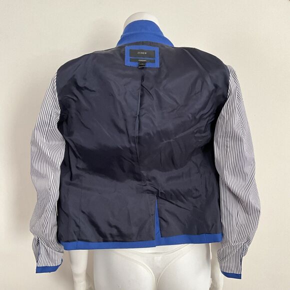 100% Wool Schoolboy Blazer J. Crew Blue Long Sleeve Gold Buttons 2P - Picture 8 of 14